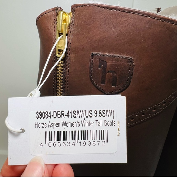 NWT Horze Aspen Womens Winter Tall Boots 9.5 - Picture 7 of 7